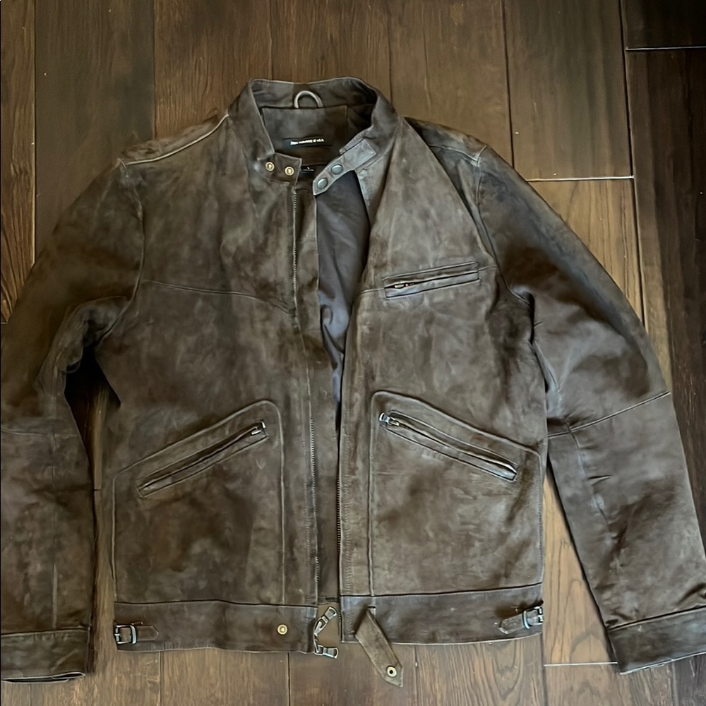 John Varvatos suede jacket